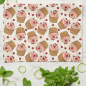 Kersencupcakes Theedoek (Gevouwen)