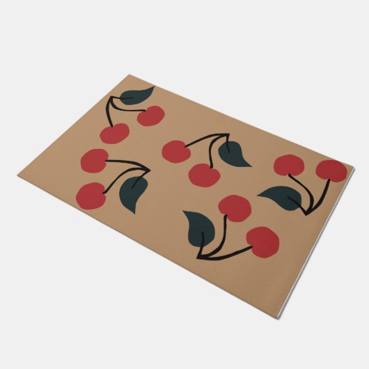 Kersendeurmat, Schattige Fruit Deurmat (Schuin)