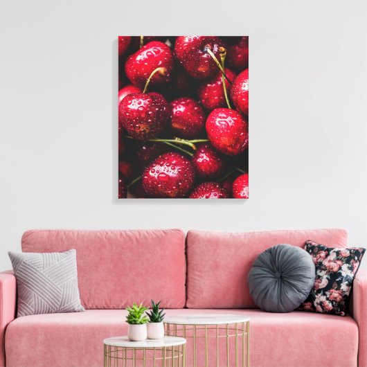 Kersendoekprint Canvas Afdruk (Insitu (Woonkamer))