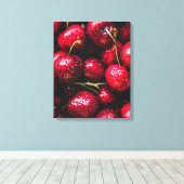 Kersendoekprint Canvas Afdruk (Insitu (Houten vloer))