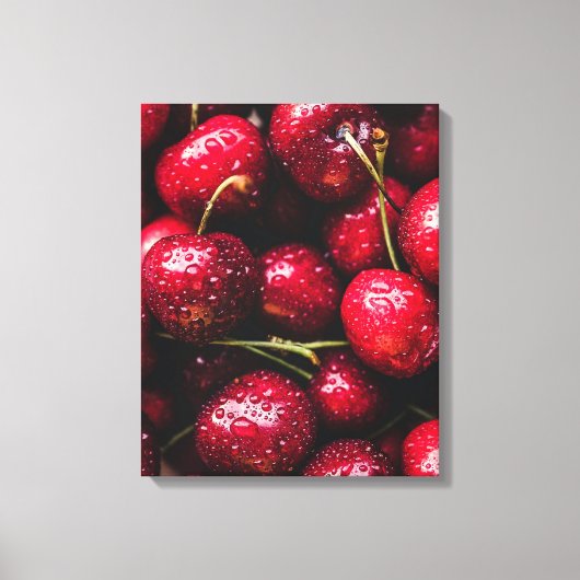 Kersendoekprint Canvas Afdruk (Voorkant)