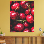 Kersendoekprint Canvas Afdruk (Insitu (Woonkamer))