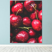 Kersendoekprint Canvas Afdruk (Insitu (Houten vloer))