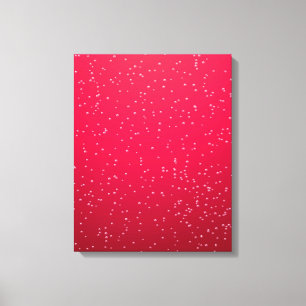 Kersenfrisdrank met Kleine Belletjes Achtergrond K Canvas Afdruk