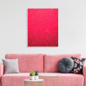 Kersenfrisdrank met Kleine Belletjes Achtergrond K Canvas Afdruk (Insitu (Woonkamer))