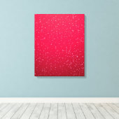Kersenfrisdrank met Kleine Belletjes Achtergrond K Canvas Afdruk (Insitu (Houten vloer))