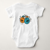 Kersenfruit Cartoon Patroon Romper (Achterkant)