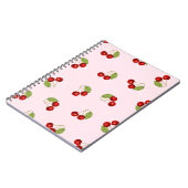 Kersenfruit Patroon Notitieboek (Linkerzijde)