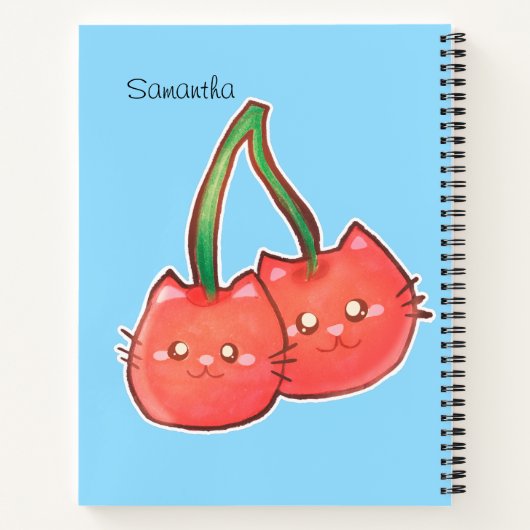 Kersenfruitkatten Notitieboek (Achterkant)