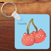 Kersenfruitkatten Sleutelhanger (Voorkant)