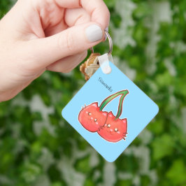 Kersenfruitkatten Sleutelhanger