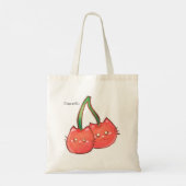 Kersenfruitkatten Tote Bag (Achterkant)