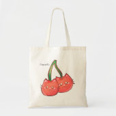 Kersenfruitkatten Tote Bag (Voorkant)