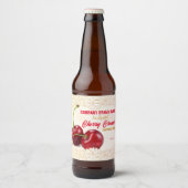 Kersenfruitsodadrankfleslabel Bier Etiket (Voorkant)