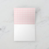 Kersengegradueerde servetten, Roze Coquette Bedankkaart (Binnen)