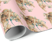 Kersengels verpakkingspapier cadeaupapier (Rol Hoek)