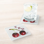 Kersenglas Onderzetter (Schuin)