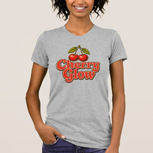 Kersengloed Retro Vintage Kersengrafiek T-shirt