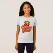 Kersengloed Retro Vintage Kersengrafiek T-shirt (Voorkant volledig)