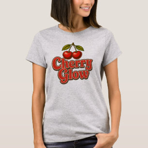 Kersengloed Retro Vintage Kersengrafiek T-shirt
