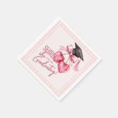 Kersengratiëntafellakens, Roze Coquette Servet (Hoek)
