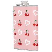 kersenharten werpen thermale kussen op heupfles (Links)