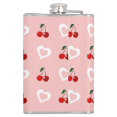 kersenharten werpen thermale kussen op heupfles (Achterkant)