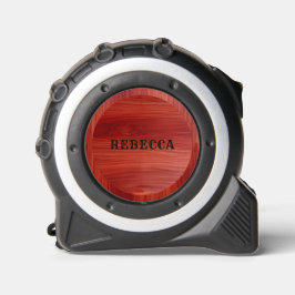 Kersenhout textuur twee op maat gemaakte monogram. rolmaat