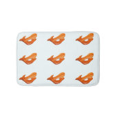 kersenhouten mermaids op wit badmat (Voorkant)