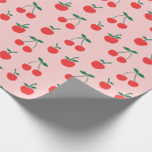 Kerseninpakpapier | roze cadeaupapier (Hoek)