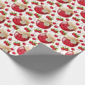 Kersenjams cadeaupapier (Hoek)