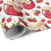 Kersenjams cadeaupapier (Rol Hoek)
