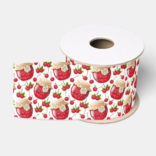 Kersenjams grosgrain lint (Spoel)