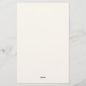 Kersenkaart voor bruids-shower date night briefpapier (Achterkant)