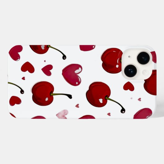 Kersenliefde Case-Mate iPhone Case (Achterkant (horizontaal))