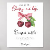 Kersenlucht baby shower Luierspel loterij spel Poster (Voorkant)