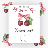 Kersenlucht baby shower Luierspel loterij spel Poster