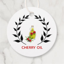 Kersenoliefles zelfgemaakte kookproducten