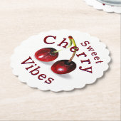 kersenpapier-Onderzetter Kartonnen Onderzetters (Gekanteld)