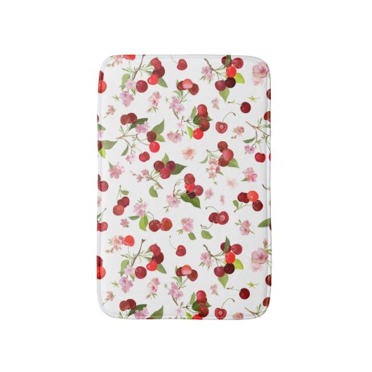 Kersenpatroon 1 badmat (Voorkant Verticaal)