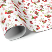 Kersenpatroon 1 cadeaupapier (Rol Hoek)