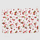 Kersenpatroon 1 golfhanddoek (Horizontaal)