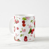 Kersenpatroon 1 koffiemok (Voorkant links)