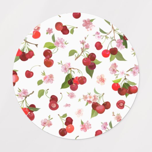 Kersenpatroon 1 labels (Design 2)