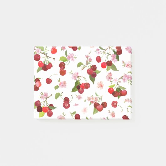 Kersenpatroon 1 post-it® notes (Voorkant)