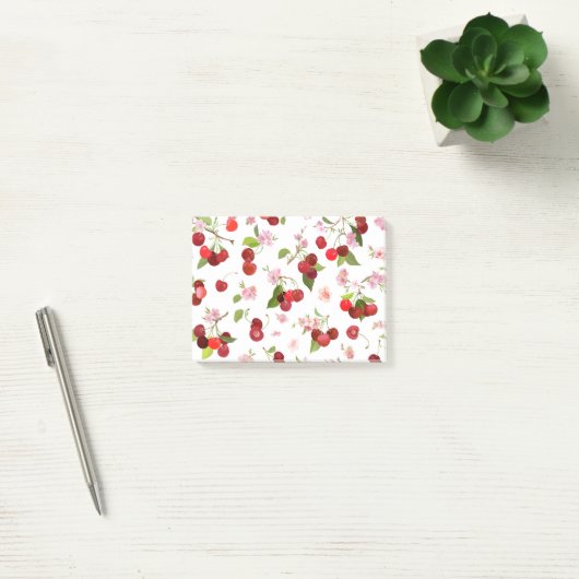 Kersenpatroon 1 post-it® notes (Kantoor)