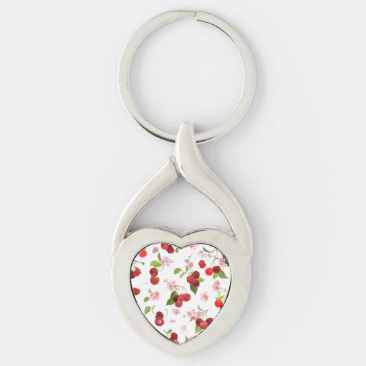 Kersenpatroon 1 sleutelhanger (Voorkant)