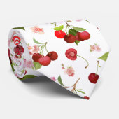 Kersenpatroon 1 stropdas (Opgerold)