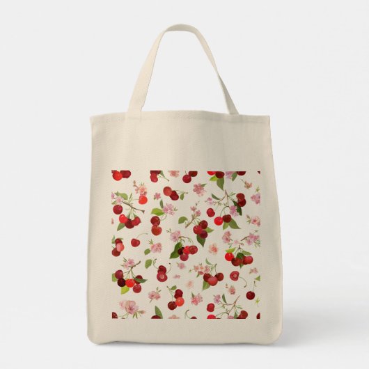 Kersenpatroon 1 tote bag (Achterkant)