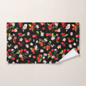 Kersenpatroon 2 bad handdoek (Handdoek)